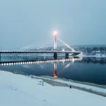 Bridge over Kemijoki at Rovaniemi