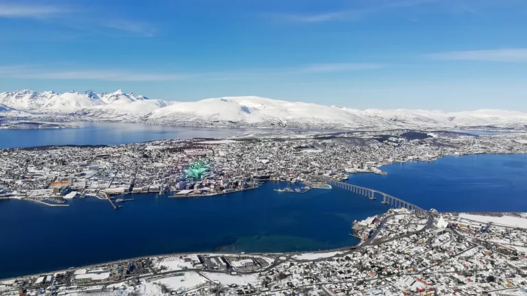 View of Tromso from the Storsteinen hill